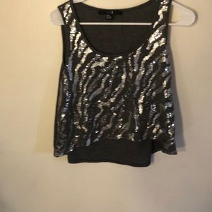 Sequin tank top